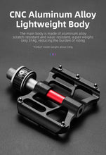 Load image into Gallery viewer, Bicycle Peddals Quick Release Rainproof Seal Bearing 8.2cm Widened Non-slip Chrome Molybdenum Bike Mountain Bike Pedals Pedals Aluminum Bicycle Flat Platform Pedals Lightweight Non-Slip Sealed Bearing For Road Mountain