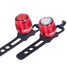 Load image into Gallery viewer, Bicycle Rear Light Bike Warning Lamp USB Charge Red White Light Color Safety Headlight Bike Tail Light Rechargeable Ultra Bright Bike Rear Light USB Rechargeable Bike LED Light