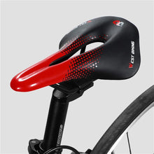 Load image into Gallery viewer, Bicycle Soft Thick Saddle Mountain Road Bike Wide Seat Cushion Road Bike Carbon Saddle Comfort Bike Saddle Ergonomic Waterproof Bicycle Seat For Road Bike Mountain Bike Seats