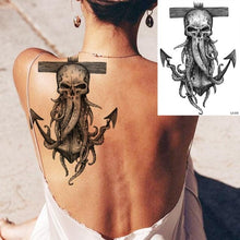 Load image into Gallery viewer, Big Black Tiger Tattoos Waterproof Leopard Tatoos Large Monster Body Arm Legs Tattoo Cool Tiger Face Temporary Tattoos For Women Men
