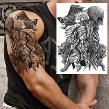 Load image into Gallery viewer, Big Black Tiger Tattoos Waterproof Leopard Tatoos Large Monster Body Arm Legs Tattoo Cool Tiger Face Temporary Tattoos For Women Men