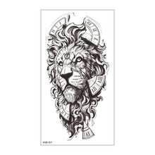 Load image into Gallery viewer, Big Tiger Lion Waterproof Temporary Sticker Tattoo Arm Legs Fake Tattoo Stickers For Adults Realistic Luxury Design For Mens Womens