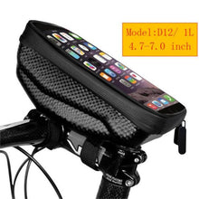 Load image into Gallery viewer, Bike Bag Frame Front Top Tube Waterproof Hard Shell Cycling Bag Touch Screen Phone Case Bicycle Accessories Bike Phone Mount Bag Cycling Waterproof Front Frame Top Tube Handlebar Bag With Touch Screen Holder Case