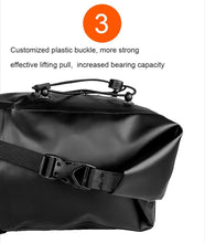 Load image into Gallery viewer, Bike Bag Waterproof Large Capacity Bicycle Bag Cycling Foldable Road Trunk Bike Packing Large Bike Bags Waterproof Bike Bag Under Seat Roll Up Cycling Rear Tail Pack Black 13L