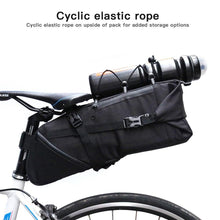 Load image into Gallery viewer, Bike Bag Waterproof Large Capacity Bicycle Bag Cycling Foldable Road Trunk Bike Packing Large Bike Bags Waterproof Bike Bag Under Seat Roll Up Cycling Rear Tail Pack Black 13L