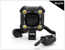 Load image into Gallery viewer, Bike Bell 4 Lamp Cycling Light 1200mAh Electric Horn Waterproof USB Charging Loud Alarm Security Bicycle Bell Bright Eyes Fully Waterproof Lumen Rechargeable Mountain Road Bike Headlight