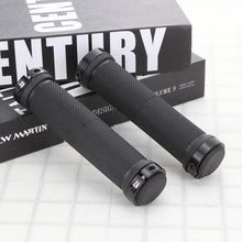 Load image into Gallery viewer, Bike Handlebar Cover Grips Anti-Slip Mountain Road Cycling Bike Bicycle Smooth Soft Rubber Handle Grip Lock Bar Non-Slip-Rubber Bicycle Handle Grip With Aluminum Lock Rubber Comfortable Bike Grips