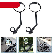 Load image into Gallery viewer, Bike Rear Mirrors Degree Rotation Bicycle Rearview Mirrors Suitable For Mountain Road Bike Safe Rear View Mirror Adjustable Rotatable HD Wide Angle Cycling Biking Clear Acrylic Convex Mirror