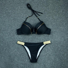 Load image into Gallery viewer, Bikini Push Up Swimwear Bikini Set Pink Swimwear Women Micro Swimsuit Female Bandage Bikini Beach Wear Swimming Two-Piece Swimsuit Summer Swimsuit for Women