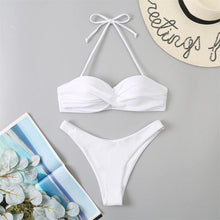 Load image into Gallery viewer, Bikini Push Up Swimwear Bikini Set Pink Swimwear Women Micro Swimsuit Female Bandage Bikini Beach Wear Swimming Two-Piece Swimsuit Summer Swimsuit for Women