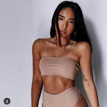 Load image into Gallery viewer, Bikini Set Summer Swimwear Beach Women's Swimsuit Bathing Suit Push Up Brazilian Bikini Women’s Two-Piece Strapless Padded High Cut Bathing Suit Swimwear