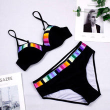 Load image into Gallery viewer, Bikini Set Swimwear Women Print Swimsuit Push Up Plus Size Bathing Suit Beachwear Women's Push-Up Bikini Set Padded Bikini Swimsuit