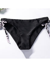 Load image into Gallery viewer, Bikini Sets Solid Color Swimsuit Mid-Waist Gather Cup Bikinis Women Swimwear Female Bathing Suits Beach wear Two Piece Swimsuits Triangle Bikini swimsuits for Women