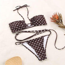 Load image into Gallery viewer, Bikinis Micro Adjustable Swimwear Women Summer Bikini Set Modern Colorful Print Beach Wear Women's Comfortable Swimsuit Knotted String Triangle Bikini Tie Side High Cut Bikini Set