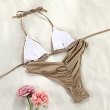 Load image into Gallery viewer, Bikinis Micro Adjustable Swimwear Women Summer Bikini Set Modern Colorful Print Beach Wear Women's Comfortable Swimsuit Knotted String Triangle Bikini Tie Side High Cut Bikini Set