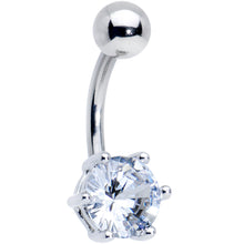 Load image into Gallery viewer, Blue Purple Aurora Clear CZ Gem Belly Ring Set of 4