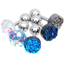Load image into Gallery viewer, 16G 1/4 Tantalizing Textures Tragus Cartilage Earring Set of 5