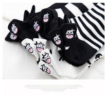Load image into Gallery viewer, Black And White Embroidery Female Tide Socks Shallow Mouth Summer Cartoon Cow Cute Fashion Boat Socks Unisex Men And Women Cotton Ankle Socks