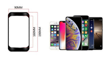 Load image into Gallery viewer, Black Bike Bag Frame Front Top Tube Cycling Bag Waterproof Phone Case Touchscreen Bag Pack Bicycle Accessories Bike Bicycle Bag Waterproof Bike Phone Mount Bag Front Frame Top Tube Handlebar Bag Touch Screen Holder Case For Cell Phones 6.6in