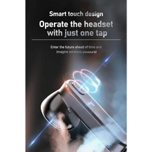 Load image into Gallery viewer, Black Bluetooth-Compatible Wireless Bass Ear Buds Stereo Headphone With Mic Touch Control Bluetooth Lightweight Earphones