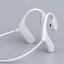 Load image into Gallery viewer, Black Bone Conduction Earphones Wireless Bluetooth 5.0 Waterproof Sports Headphones Noise Reduction Magnetic Headset With Mic Wireless Earbuds With Microphone Bluetooth Headphones Ear Control Hi-Fi Stereo Sound Earphones