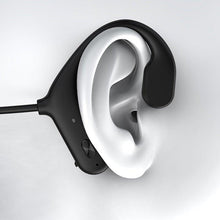 Load image into Gallery viewer, Black Bone Conduction Earphones Wireless Bluetooth 5.0 Waterproof Sports Headphones Noise Reduction Magnetic Headset With Mic Wireless Earbuds With Microphone Bluetooth Headphones Ear Control Hi-Fi Stereo Sound Earphones