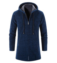 Load image into Gallery viewer, Black Business Autumn Cashmere Jacket Men's Winter Coat Windbreaker Unique Design New Style Warm Hooded Jacket For Men Soft Comfortable Heavyweight Jackets