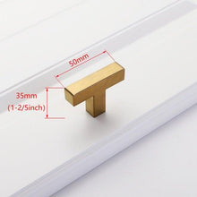 Load image into Gallery viewer, Black Cabinet Handle Square Furniture Hardware Stainless Steel Kitchen Door Knobs Cupboard Wardrobe Drawer Pulls Furniture Handle Drawer Pull Hardware Stainless Steel Kitchen Drawer Pulls Cabinet Handles