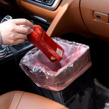 Load image into Gallery viewer, Black Car Trash Can Hanging Seat Back Bag Multi-functional Waterproof Folding Easy Storage Box For Cars