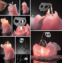 Load image into Gallery viewer, Black Cat Candle Cat Skeleton Candle Unveil Skeleton When Burning Cool And Unique Gifts For Animal Lovers Cat Gifts Cat Lovers Gift Pet Candle Handmade Candle Craft Candle With skeleton Christmas New Year Decoration Gift