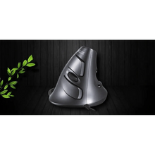 Load image into Gallery viewer, Black Ergonomic Design Office Vertical Mouse 6 Buttons 600/1000/1600 DPI Right Hand Mice With Wrist Mat Better Performance Mouse For PC Desktop Laptop