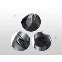 Load image into Gallery viewer, Black Ergonomic Design Office Vertical Mouse 6 Buttons 600/1000/1600 DPI Right Hand Mice With Wrist Mat Better Performance Mouse For PC Desktop Laptop