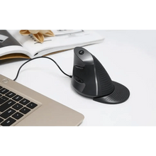 Load image into Gallery viewer, Black Ergonomic Design Vertical Mouse Adjustable DPI Optical Right Hand Mouse Reduce Wrist Pain 6 Buttons Modern Mouse For Computers Laptops PC