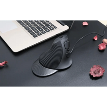 Load image into Gallery viewer, Black Ergonomic Design Vertical Mouse Adjustable DPI Optical Right Hand Mouse Reduce Wrist Pain 6 Buttons Modern Mouse For Computers Laptops PC