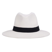 Load image into Gallery viewer, Black Fedora Hat Unisex Wide Brim Hat Autumn Winter Fedora Hat Wide Cap Winter Wool Classic Hat Men Elegant Gentleman Hat For Party