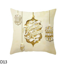 Load image into Gallery viewer, Black Gold Decor Pillow Case Ramadan Cushion Cover Pattern Decorative Cushion Pillowcase Stylish Pillow Home Decor Pillowcover