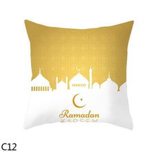 Load image into Gallery viewer, Black Gold Decor Pillow Case Ramadan Cushion Cover Pattern Decorative Cushion Pillowcase Stylish Pillow Home Decor Pillowcover