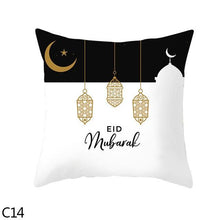 Load image into Gallery viewer, Black Gold Decor Pillow Case Ramadan Cushion Cover Pattern Decorative Cushion Pillowcase Stylish Pillow Home Decor Pillowcover