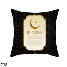 Load image into Gallery viewer, Black Gold Decor Pillow Case Ramadan Cushion Cover Pattern Decorative Cushion Pillowcase Stylish Pillow Home Decor Pillowcover