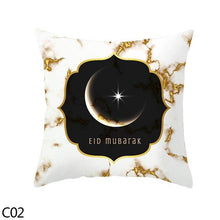 Load image into Gallery viewer, Black Gold Decor Pillow Case Ramadan Cushion Cover Pattern Decorative Cushion Pillowcase Stylish Pillow Home Decor Pillowcover