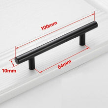 Load image into Gallery viewer, Black Golden Cupboard Handle Brushed Stainless Steel Kitchen Cabinet Door Knob Furniture Drawer Pull Hardware Pulls Bar Handle Furniture Handle Drawer Pull Hardware Stainless Steel Kitchen Drawer Pulls Cabinet Handles
