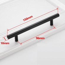 Load image into Gallery viewer, Black Golden Cupboard Handle Brushed Stainless Steel Kitchen Cabinet Door Knob Furniture Drawer Pull Hardware Pulls Bar Handle Furniture Handle Drawer Pull Hardware Stainless Steel Kitchen Drawer Pulls Cabinet Handles