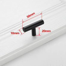 Load image into Gallery viewer, Black Golden Cupboard Handle Brushed Stainless Steel Kitchen Cabinet Door Knob Furniture Drawer Pull Hardware Pulls Bar Handle Furniture Handle Drawer Pull Hardware Stainless Steel Kitchen Drawer Pulls Cabinet Handles