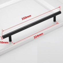 Load image into Gallery viewer, Black Golden Cupboard Handle Brushed Stainless Steel Kitchen Cabinet Door Knob Furniture Drawer Pull Hardware Pulls Bar Handle Furniture Handle Drawer Pull Hardware Stainless Steel Kitchen Drawer Pulls Cabinet Handles