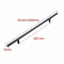 Load image into Gallery viewer, Black Golden Cupboard Handle Brushed Stainless Steel Kitchen Cabinet Door Knob Furniture Handle Drawer Pull Hardware Stainless Steel Kitchen Drawer Pulls Cabinet Handles