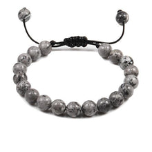 Load image into Gallery viewer, Black Lava Stone Crown Charm Tiger Eye Beads Bracelet For Men Women Braided Bracelets Handmade Adjustable Couple Distance Bracelets Lava Stone Beads Essential Oil Diffuser Adjustable Bracelet With King Queen Crown Charm
