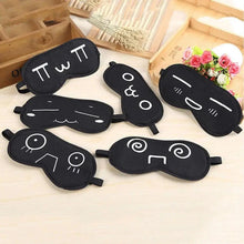 Load image into Gallery viewer, Black Lightweight Sleeping Travel Eye Mask Nap Sleep Eye Patch Comfortable Elegant Sleep Eye Mask Design Blindfold