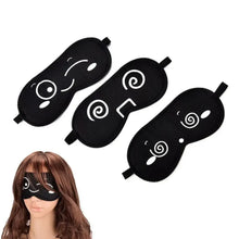 Load image into Gallery viewer, Black Lightweight Sleeping Travel Eye Mask Nap Sleep Eye Patch Comfortable Elegant Sleep Eye Mask Design Blindfold