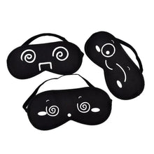 Load image into Gallery viewer, Black Lightweight Sleeping Travel Eye Mask Nap Sleep Eye Patch Comfortable Elegant Sleep Eye Mask Design Blindfold