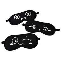 Load image into Gallery viewer, Black Lightweight Sleeping Travel Eye Mask Nap Sleep Eye Patch Comfortable Elegant Sleep Eye Mask Design Blindfold